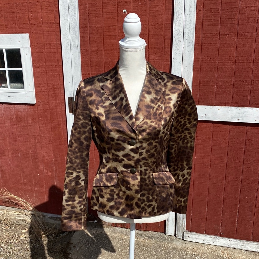 Randy Kemper vintage cheetah print blazer
